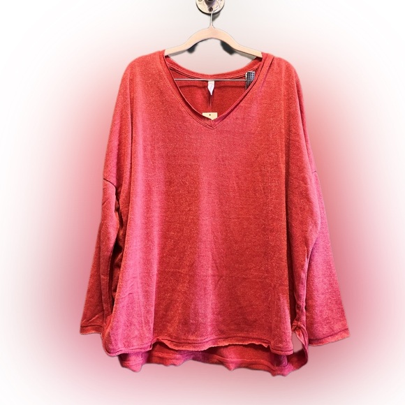 Wishlist M/L rust/ red thin sweater/ top NWT - Picture 1 of 6